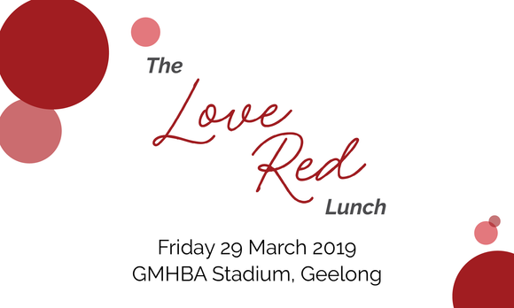 The Love Red Lunch at GMHBA Stadium by Fight Cancer Foundation