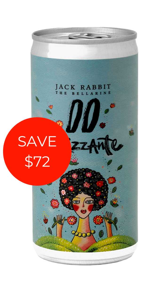 Jack Rabbit Frizzante Cans 200mL case (24 cans)